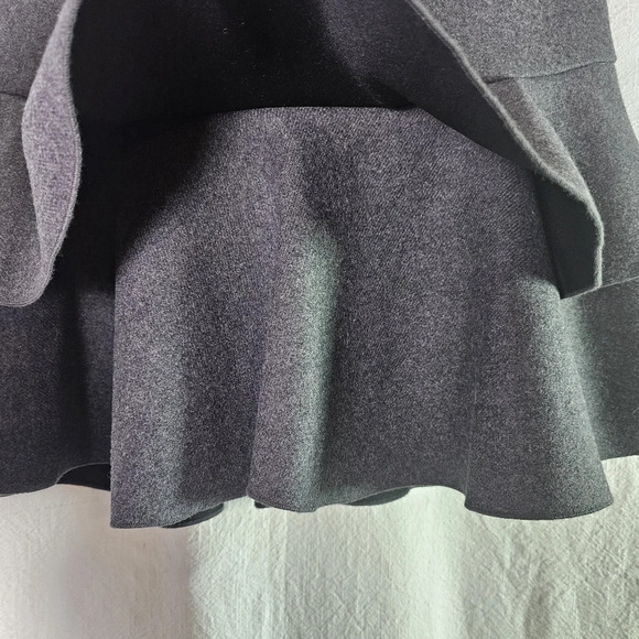 J Crew Womens Tiered Ruffle Mini Skirt Sz 2 Wool Blend Double Layered Lined - Picture 3 of 13